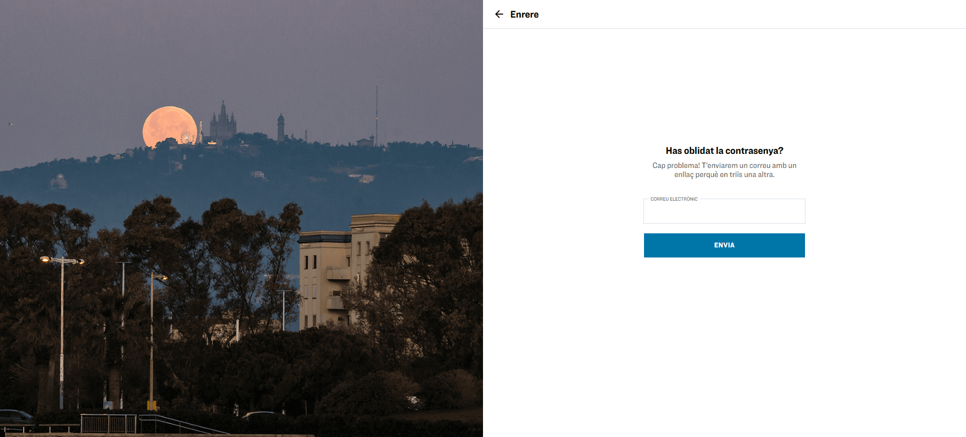 Recuper la contrasenya